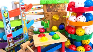 Marble Run Race ASMR☆More than 10 different marble courses x Rolling big balls x Dragon Ball [upl. by Brittani]