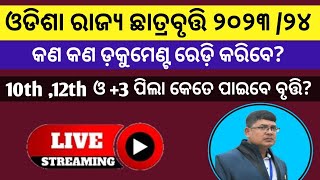 ODISHA STATE SCHOLARSHIP 2023 ll odisha state scholarship 2023 latest updates ll scholarship 2023 [upl. by Cariotta764]