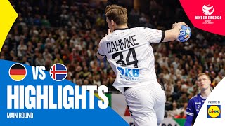 Their first Main Round win  Germany vs Iceland  Highlights  Mens EHF EURO 2024 [upl. by Teplica883]