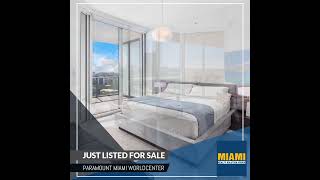 Luxury condo for sale at the Paramount Miami WorldCenter miamirealestate miami miamiluxuryliving [upl. by Hermon]