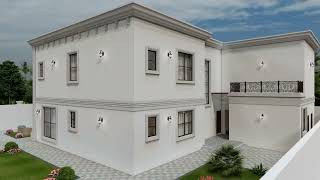 New Classic double storey villa design ideas New Classic Villa Elevations lumionwalkthrough bim [upl. by Monetta119]