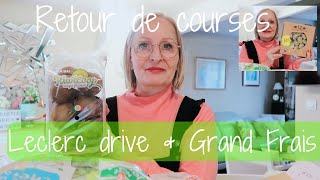 Retour de courses au drive Leclerc  Grand Frais 🛒 [upl. by Arihay]