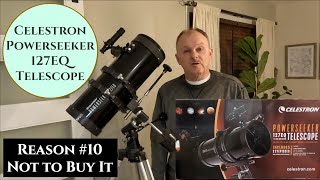 Celestron Powerseeker 127EQ Reflector Telescope  Reason 10 Not to Buy It  Optional Stepper Motor [upl. by Lareine]