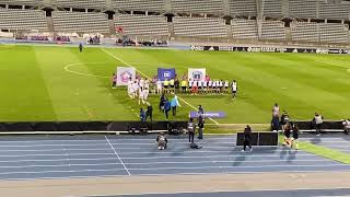 Paris FC  LOSC Lille entrée des joueuses stade de Charléty [upl. by Iahcedrom]