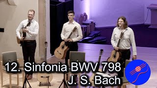 Tritonus Guitar Trio plays quot12 Sinfonia BWV 798quot by J S Bach  GFN 2023 [upl. by Coriss820]