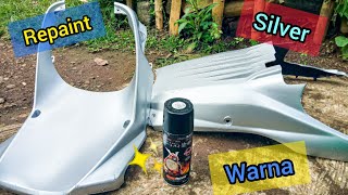 repaint dashboard motor beat warna silverpake pilox samurai [upl. by Nodnol]