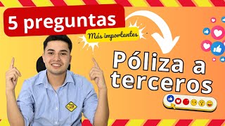 Póliza a terceros 🕵️‍♂️ Las 5 PREGUNTAS  frecuentes 🟡🔴 REVISIÓN TÉCNICO MECÁNICA [upl. by Aihtak]