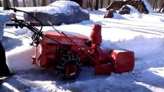 Gravely 2 wheel Pro 16 Snow Cannon 34quot SnowBlower [upl. by Jory]