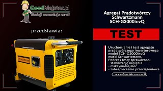 Agregat prądotwórczy inwertorowy  Schwartzmann SCHG3000InvQ  2700W  Prezentacja i Test [upl. by Olin405]