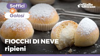 FIOCCHI DI NEVE  NUVOLE RIPIENE DOLCI NAPOLETANI  Ricetta originale [upl. by Esmerolda]