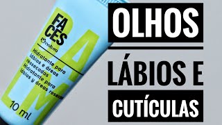 Balm hidratante Natura Lábios Olhos e Cutículas Natura FACES Skincare [upl. by Analos]