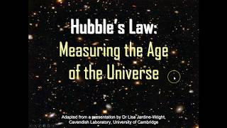 Hubbles Law measuring the age of the universe [upl. by Nepsa]