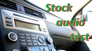 Volvo xc70 D5 audio  sound stereo system test stock setup [upl. by Rufford]