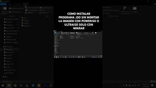 INSTALAR PROGRAMA EN MUESTRA COMPUTADORA EN FORMATO ISO SIN POWERISO O ULTRAISO CON WINRAR [upl. by Ratha]