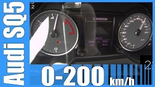 Audi SQ5 30 BiTDI 0205 kmh FAST Acceleration Test Autobahn Beschleunigung [upl. by Magan919]