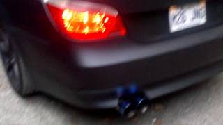 2005 BMW 545i Straight pipe exhaust [upl. by Erleena]