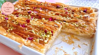 Delicious Dessert With Phyllo Pastry  TikTok Viral Recipe [upl. by Aihsat]