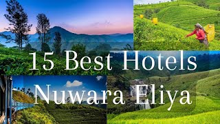 15 Best Hotels in Nuwara Eliya 🇱🇰  සීතල නුවරඑළියේ නවතින්න හොඳම තැන් 15 ක් ♥️ [upl. by Ivana]