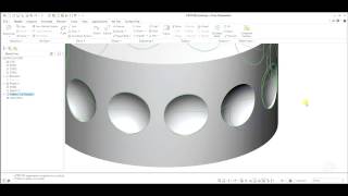 PTC Creo  Round Dimple on Cylinder [upl. by Hitoshi305]