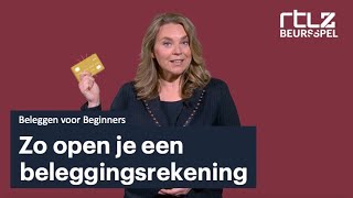 Beleggen voor Beginners Les 8 Zo open je een beleggingsrekening  Beursspel2021​ [upl. by Felicie]