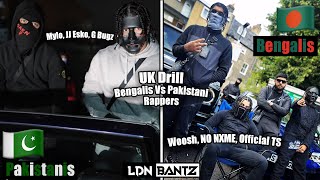 UK Drill Bengali Rappers vs Pakistani Rappers  LDN BANTZ [upl. by Hubey]