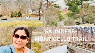 WALKING SAUNDERSMONTICELLO TRAIL CHARLOTTESVILLEVAArlyn Aquino vlog [upl. by Oni]