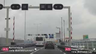 Rit over de nieuwe Botlekbrug 2015  Driveby on the new Botlekbridge [upl. by Kathe]