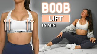 Natural Boob Lift  Chest Breast Focused Upper Body Workout  For Men amp Women  No Equipment [upl. by Etteloc]