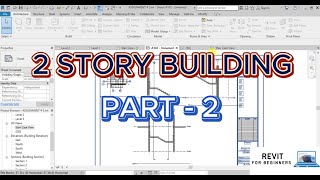 Revit BIM Complete Project Part  2  How to draw stairs  Revit Tutorial  Revit for Beginners [upl. by Isaacs]