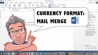 How to Apply Currency Format to a Mail Merge Field [upl. by Amilas611]