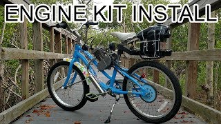 How To Install 80cc 2Stroke Bicycle Engine Kit [upl. by Tnerual167]