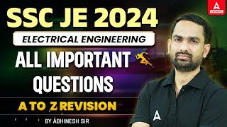 SSC JE Electrical  SSC JE Electrical Engineering Important Question Revision  SSC JE 2024 [upl. by Lemmy]