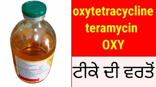 oxytetracycline teramycin ਟੀਕੇ ਦੀ ਵਰਤੋ Dr Sukhchain singh Kudrat dairy farm newvideo dairyfarm [upl. by Eden627]