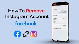 How To Remove Instagram Account From Facebook [upl. by Polak]