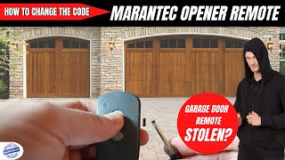 Marantec Opener  How To Change the Code On The Remote to Deny Access From Lost or Stolen Remote [upl. by Fairlie]