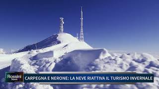 CARPEGNA E NERONE LA NEVE RIATTIVA IL TURISMO INVERNALE [upl. by Oirram]