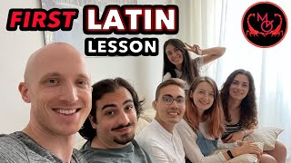 First Latin Lesson with Italian Speakers Latin Comprehensible Input [upl. by Paxon]