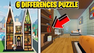 How To Solve The 6 Differences Puzzle Secret In The New House In Roblox Livetopia [upl. by Ailliw]