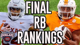 Top 5 RB Draft Prospects 2024 Final Rankings [upl. by Belda]