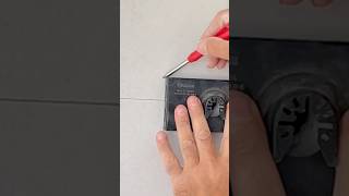 Cutting out a socket plastering for beginners Plasterboard [upl. by Ahsirak]