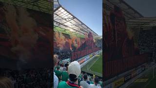 RAPID WIEN mit CHOREO  PYRO gegen AUSTRIA WIEN  Rapid Wien  Austria Wien WienerDerby SCRFAK [upl. by Atsocal]