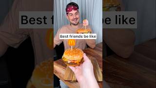 How to share BURGERS with your best friend properly😎❤️🍔 CHEFKOUDY [upl. by Casi]