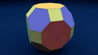 Make 3D Solid Shapes  Great Rhombcuboctahedron  Ромбоусечённый кубооктаэдр [upl. by Lrac]