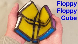 Tony Fishers Floppy Floppy Cube Rubiks Cube type custom made puzzle  mod  transformation [upl. by Moorish]