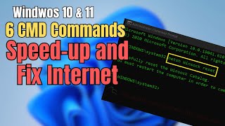 Run these 6 CMD Commands to Speed up and Fix Internet issues [upl. by Derte]