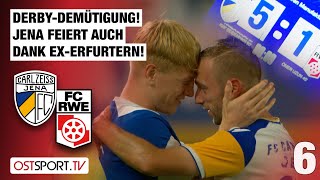 DerbyDemütigung JenaParty dank ExErfurtern CZ Jena  RotWeiß Erfurt  Regionalliga Nordost [upl. by Eladnwahs]