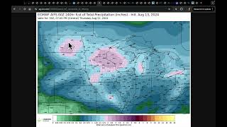 Aug 13 2024 Increased Risk of Strong Storms in Midwest  Flash Drought South  Ernesto [upl. by Jankell65]