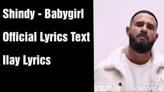 Shindy  Babygirl Text Official Lyrics Text [upl. by Matuag]