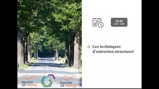 Webinaire n°3 Les techniques d’entretien structurel [upl. by Collins]