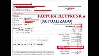 Cómo emitir una Factura Electrónica  Sunat ACTUALIZADO [upl. by Htebasile]